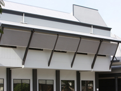 screens / sun shades for commercial buildings